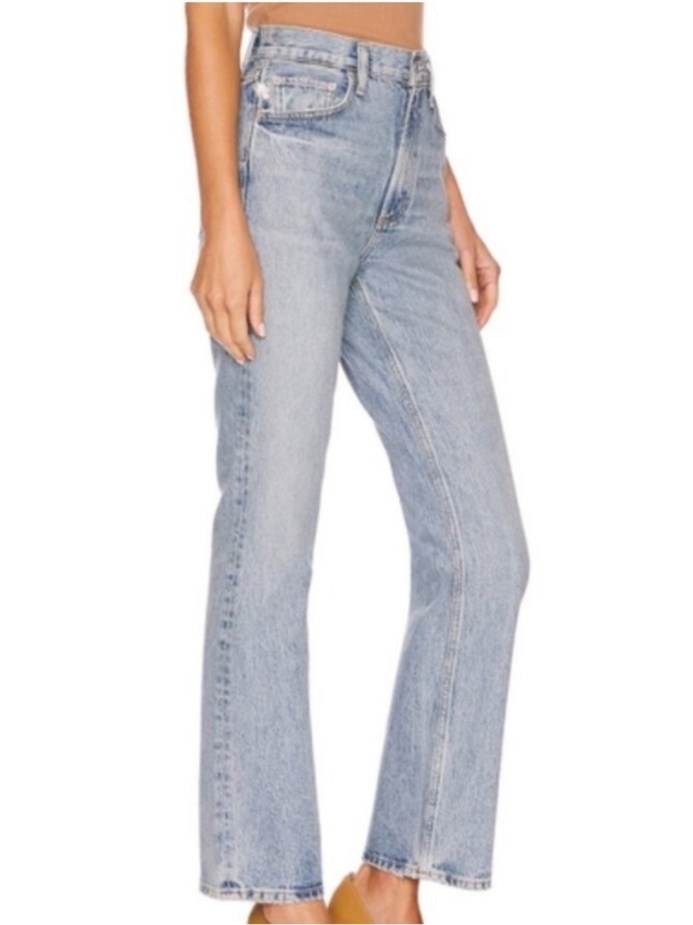AGOLDE Vintage High Rise Slim Boot Cut Jeans - Light Wash
